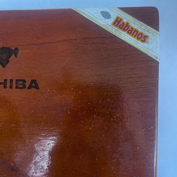 Cohiba Espléndidos Wooden Cigar Box Hinged Lid Clasp Closure Handcrafted Sticker - Picture 4 of 15